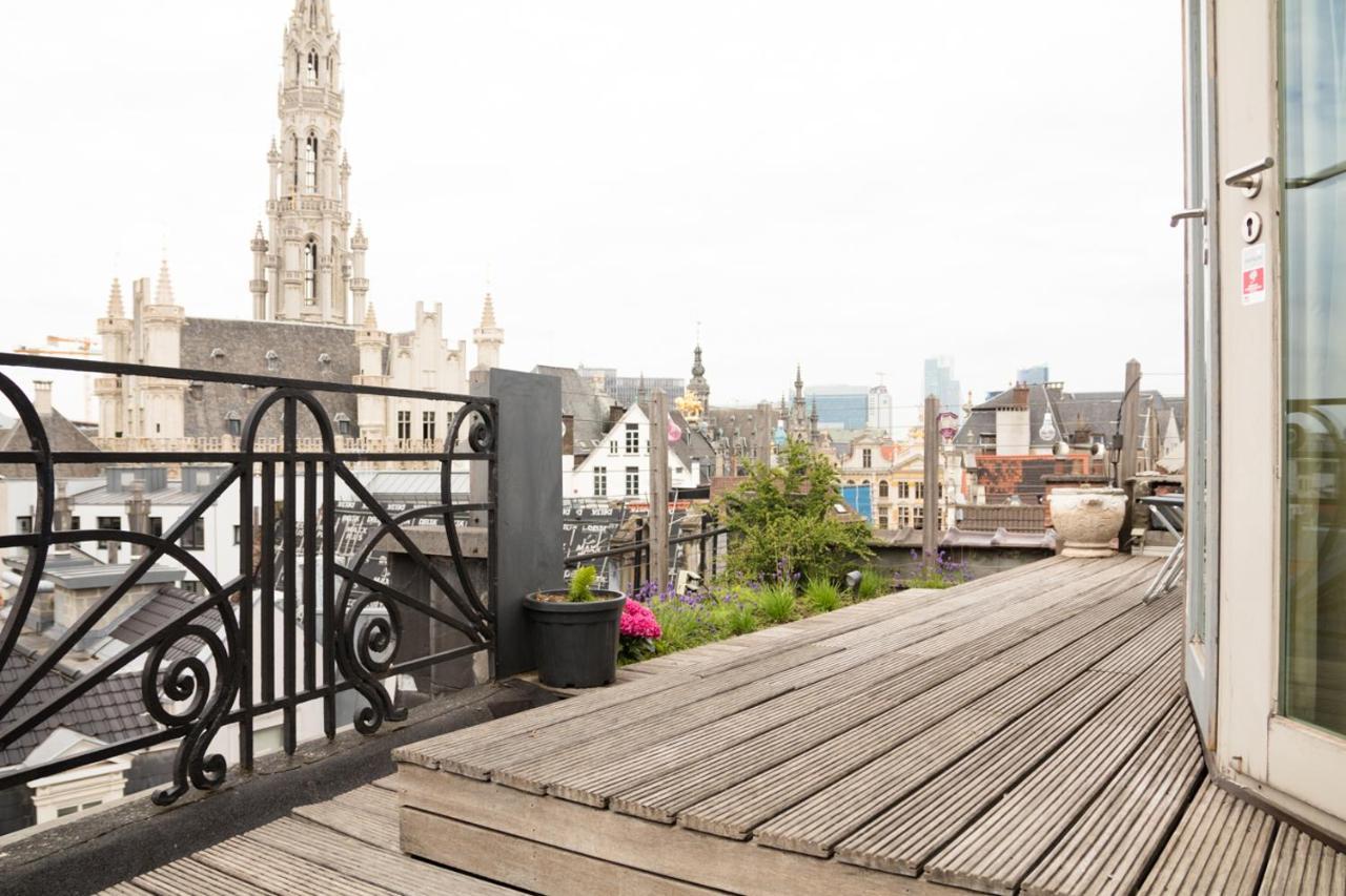 Duplex Dernier Etage Avec Terasse A Deux Pas De La Grand Place Brüksel Dış mekan fotoğraf